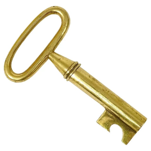 Large Austrian Brass Key Cork Screw by Carl Auböck, 1950s For Sale - Image 13 of 13
