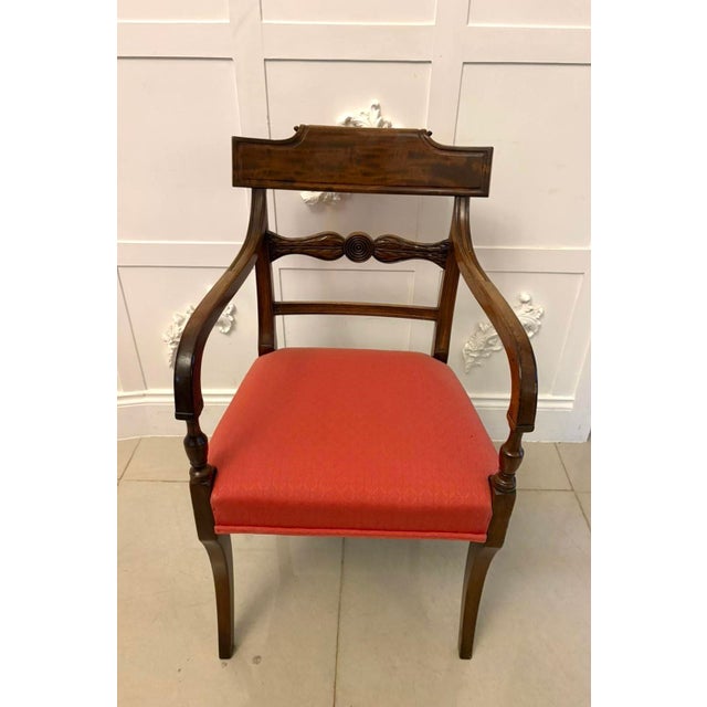 Antique Regency Mahogany Dining Chairs, 1830, Set of 12 For Sale - Image 4 of 18