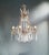 1900 - 1909 Antique 1900s Art Nouveau Brass Crystal Chandelier For Sale - Image 5 of 12