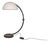 Elio Martinelli Snake Floor Lamp, White Metal and Opal, Italy 1960s For Sale