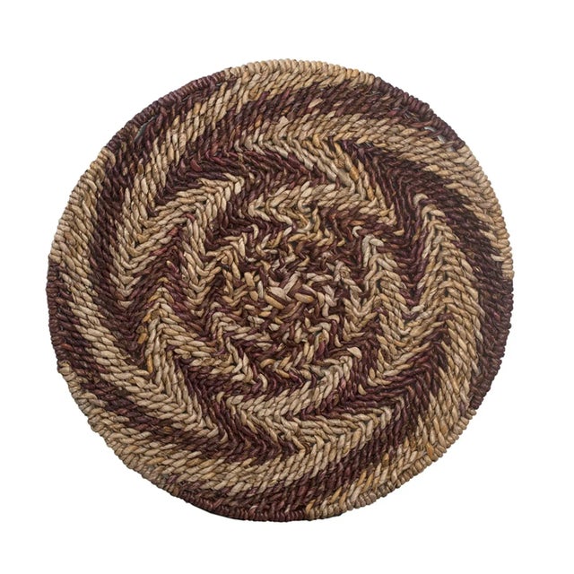 Tribal Abaca Basket Wall Art For Sale - Image 3 of 3