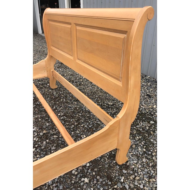 Ethan Allen Country French Sleigh Bed Queen Size Chairish