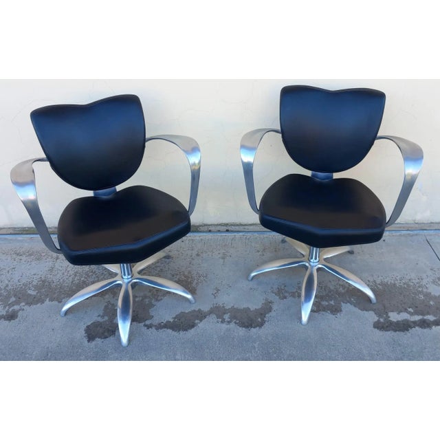 Black Set of Vintage Armchairs For Sale - Image 8 of 8