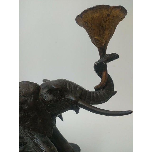 Vintage Bronze Elephant Sculpture Chairish