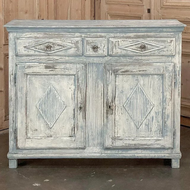 Gustavian (Swedish) 18th Century Swedish Gustavian Period Painted Buffet For Sale - Image 3 of 13