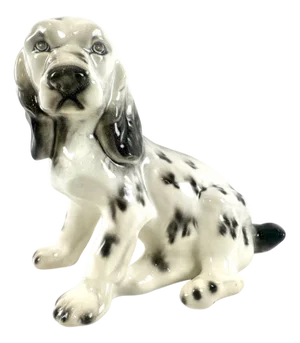 Large Vintage Puppy Dog Figurine in Porcelain, 1960s