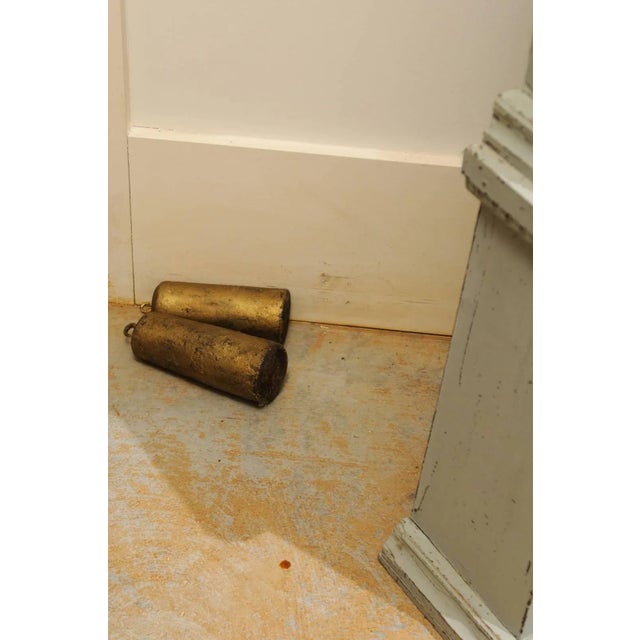 Early 19th Century Early 19th Century Swedish Neoclassical Style Painted Wood Longcase Clock with Carved Palmette For Sale - Image 5 of 11