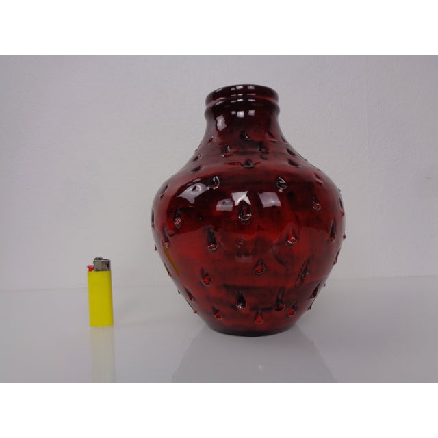 Italian Strawberry Ceramic Vase by Fratelli Fanciullacci for Bitossi, 1960s For Sale - Image 6 of 18