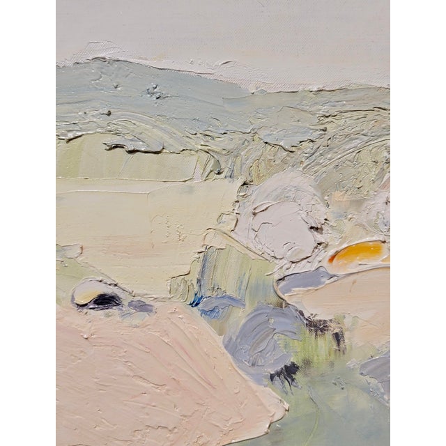 1960s Roger Muhl -Abstract Countryside Landscape at Spring -Oil Painting For Sale - Image 5 of 9