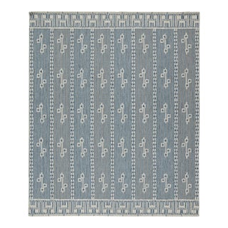 Selby Rug by Celerie Kemble for Chairish in Blue & Mushroom, 9'x12' For Sale