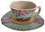 Flash One Coffee Cup with Saucer by Dorothy Hafner for Rosenthal, Germany, 1980s, Set of 2 For Sale