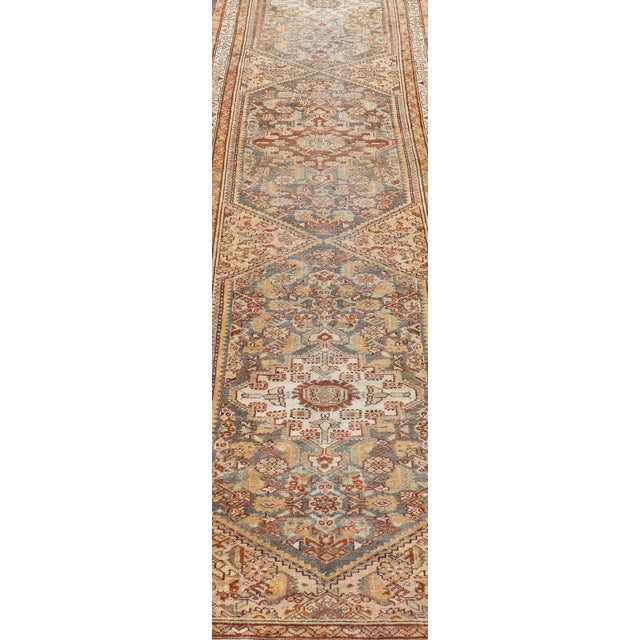 Antique Persian Malayer Runner With All-Over Sub-Geometric Medallion Design 3'1 X 13'0 For Sale In Atlanta - Image 6 of 13