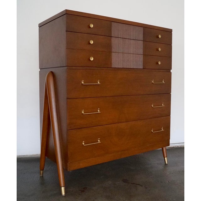 Sieling MidCentury Modern Refinished Dresser Chairish