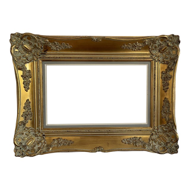 Vintage Carved Gilt Wood Frame For Sale