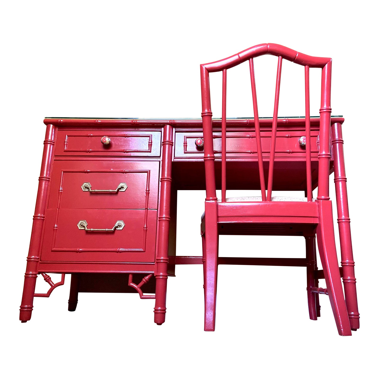 The Red Writer Desk & Chair Set of 2 Thomasville Allegro