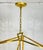 Chapman & Myers for Visual Comfort Brass & Rattan Chandelier For Sale - Image 18 of 18
