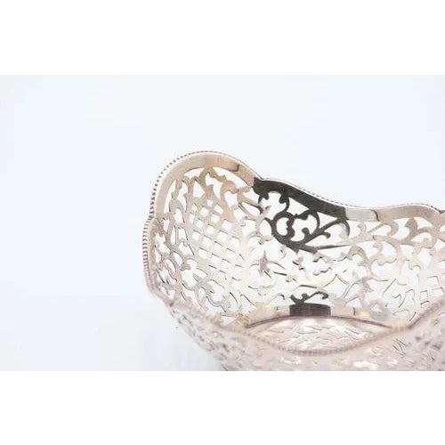 Silver Ring Bowl with Grid Cutout, in Very Good conditions. Designed from 2000 This piece has an attribution mark, I am...