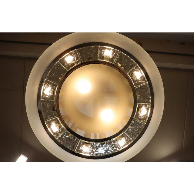 Large Model 2459 Pendant Light by Max Ingrand for Fontana Arte, 1965 For Sale - Image 9 of 18