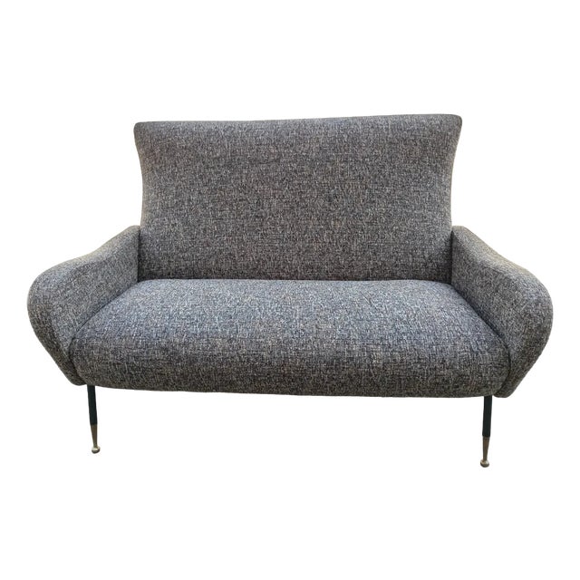 Vintage Sofa in Boclé, 1950s For Sale