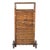 Antique 1910s Woven Splint Wood Rolling Cart Utility Basket / Wheeled Shopping Trolley For Sale In Philadelphia - Image 6 of 18
