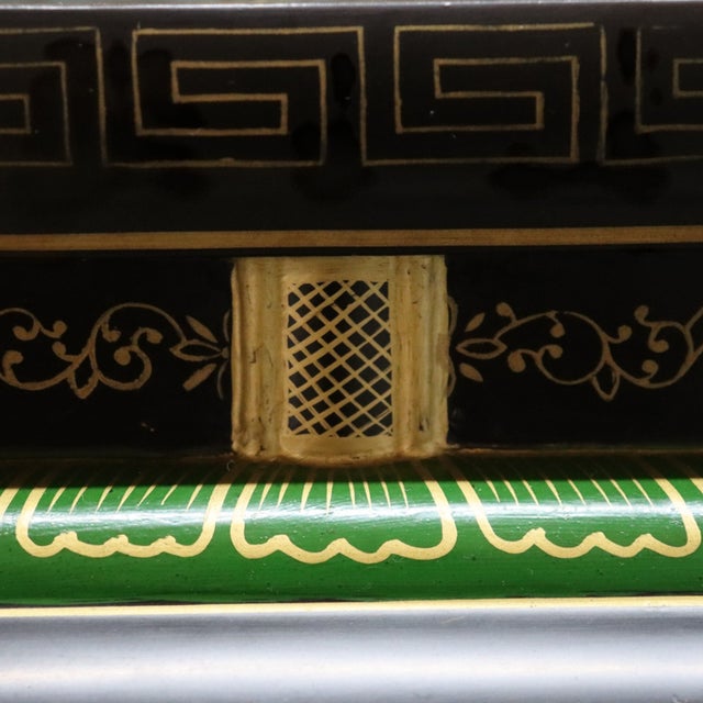 Vintage Chinese Ebonized, Polychromed & 3 Cloisonne Disk Coffee Table 20thC For Sale - Image 13 of 18