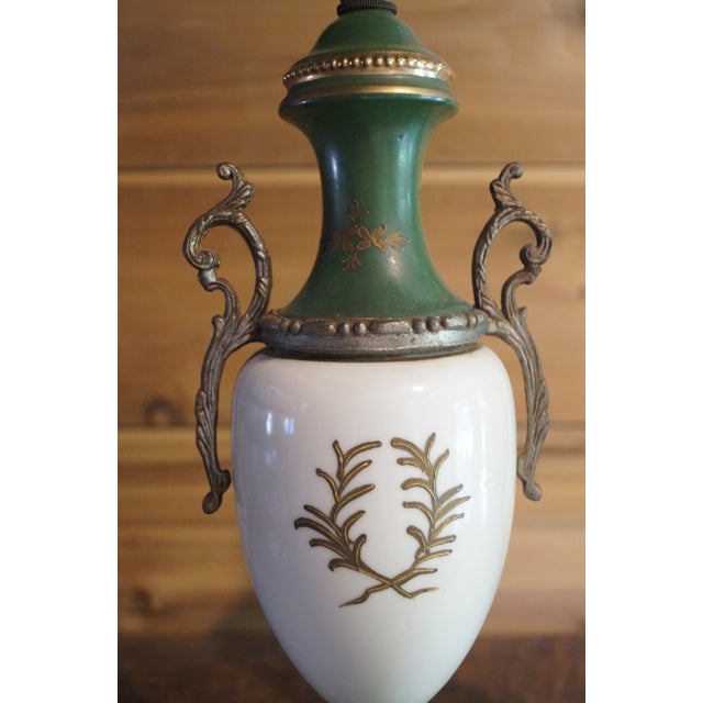 Early 20th Century French Sevres Style Porcelain and Bronze Mantle Urns - A Pair For Sale - Image 13 of 13