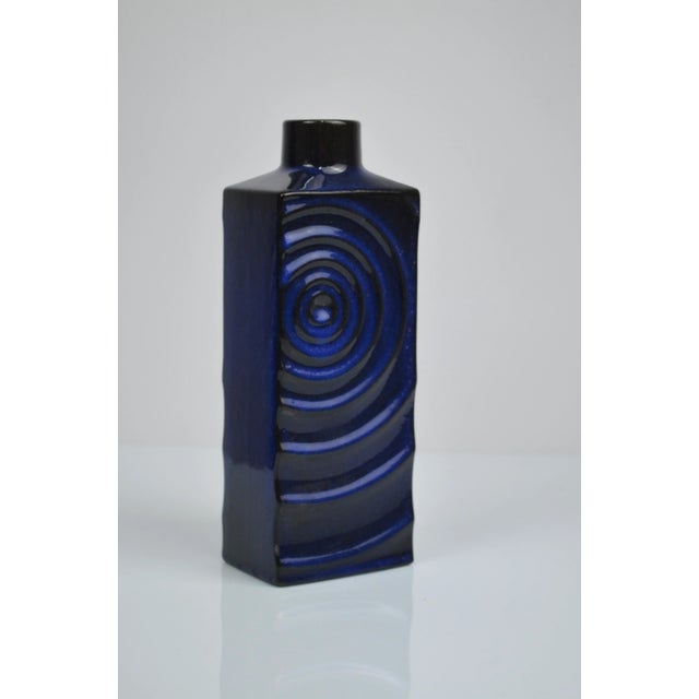 Blue Zyklon Ceramic Vase by Cari Zalloni for Steuler Keramik, 1960s For Sale - Image 8 of 10