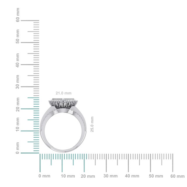 Icy Heart: 10K White Gold & 3/4 Cttw Heart-Shape Diamond RingPure Romance in a Modern PaletteSay it with a heart that...
