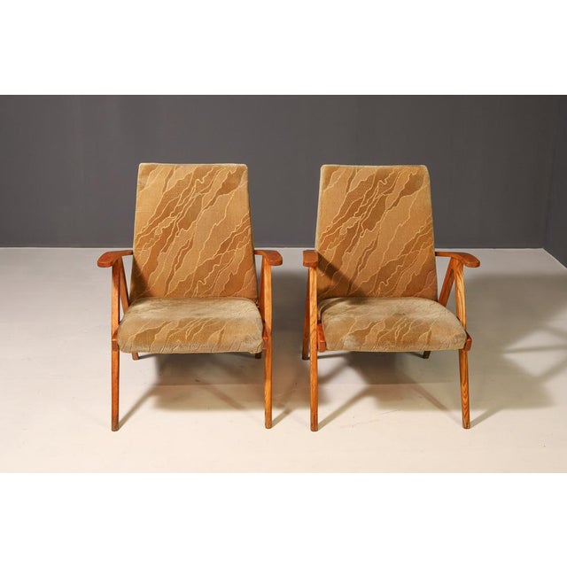 Czechoslovak Armchairs, 1960s, Set of 2 For Sale - Image 3 of 11