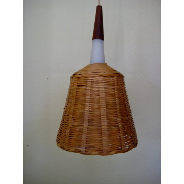 Brown Danish Mid-Century Modern Wall Pendant Lamp For Sale - Image 8 of 11