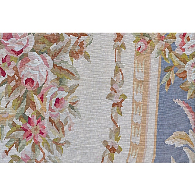 Aubusson Rug with Terracotta Border For Sale - Image 3 of 7