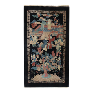 Emperor Empress Chinese Scatter Size 20th Century Rug