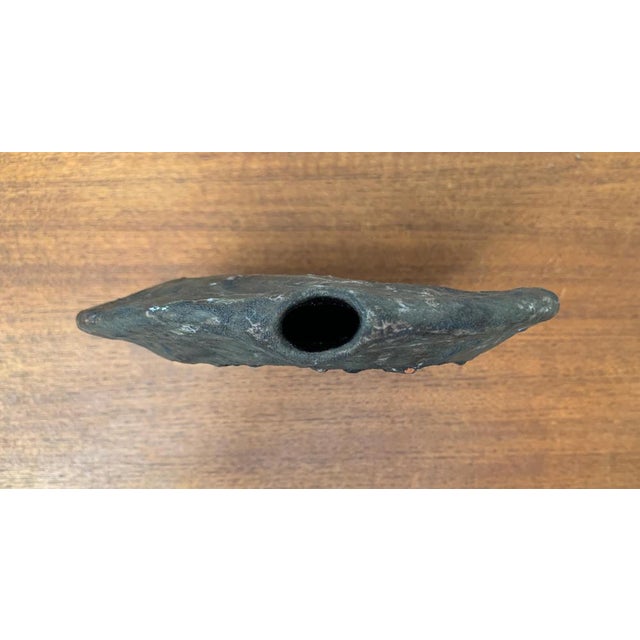 1980s Vintage German Studio Pottery Vase, 1984 For Sale - Image 5 of 18