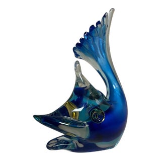 Vintage Murano Art Glass Marlin Figurine in Mint Condition For Sale