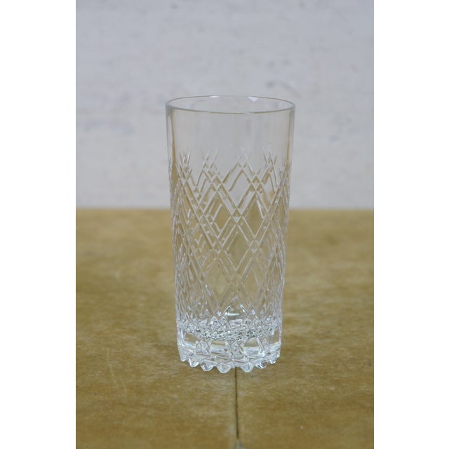 Antique Cut Crystal Stemware Wine Water Goblets Champagne Flutes Cordials - 71 pcs For Sale - Image 9 of 18