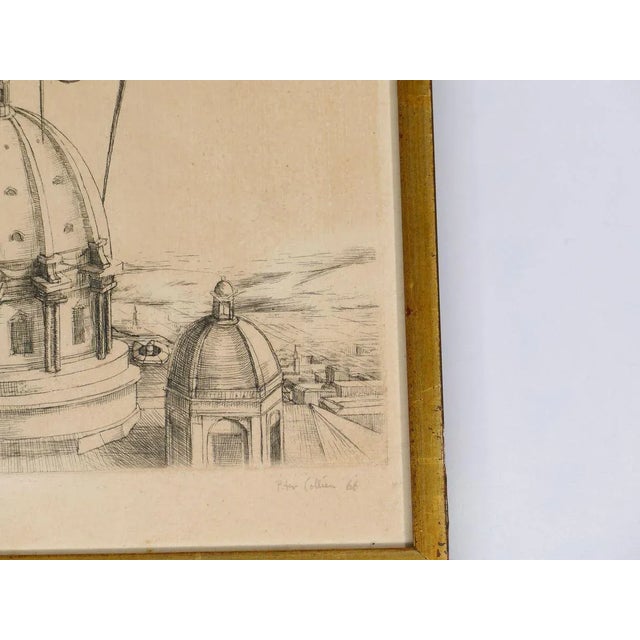 Fantastic Scene above Saint Peter - Original Etching by P. Collien - 1966 1966 For Sale - Image 4 of 5