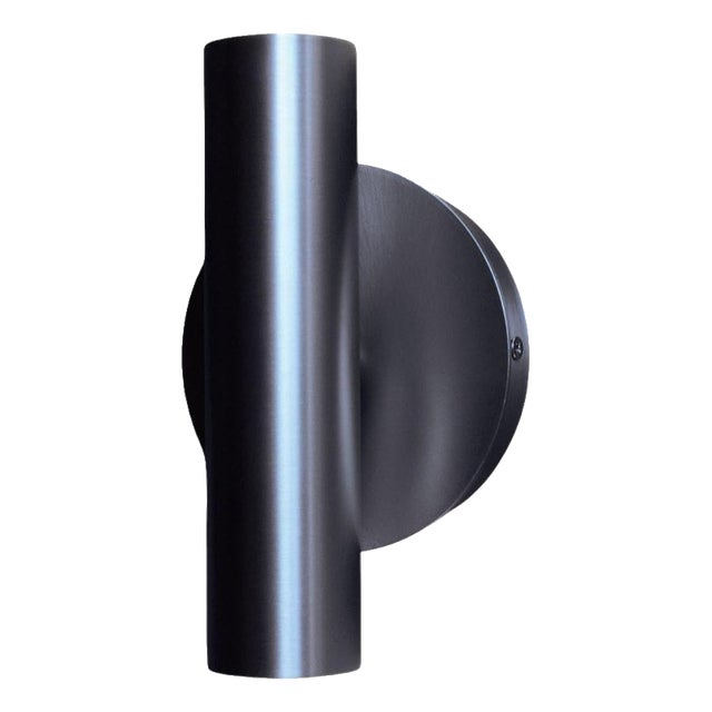 Mythos 2 Lights Led Wall Light in Satin Nickel by Aggiolight For Sale