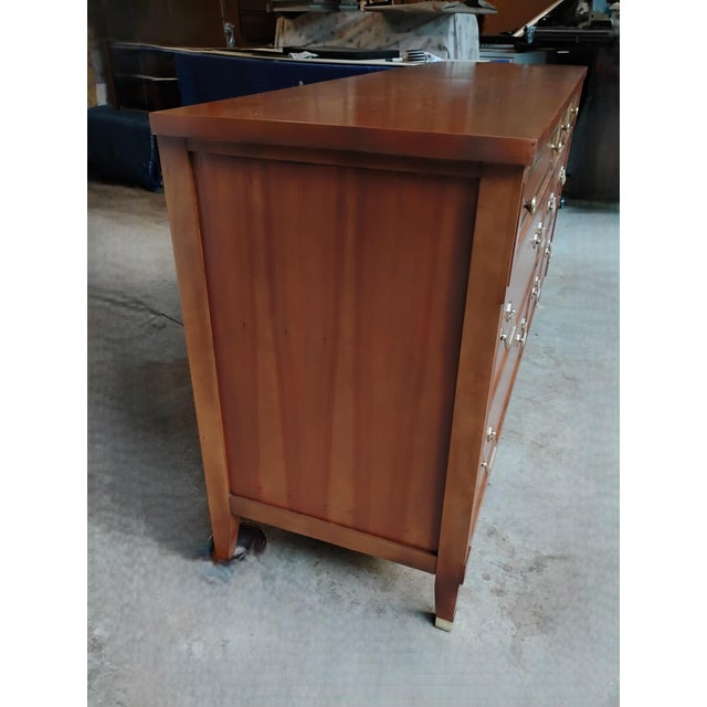 Mid Century Traditional Lowboy Dresser Attributed to Kindel Furniture For Sale - Image 4 of 9