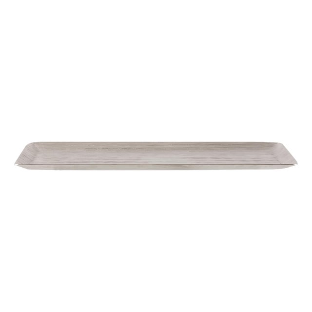 Chiseled Silver Tray- Large For Sale
