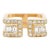 Jean Vendôme Diamond Double-Band Ring 18k Gold - Vintage For Sale