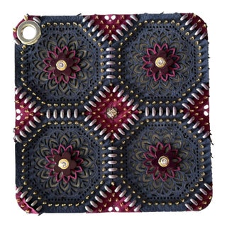 Italian Studded Leather Swatch No 1 From 2026/2027 Collection For Sale