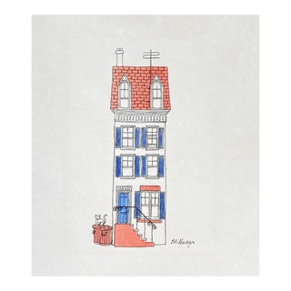1970s Robert Mesrop House Lithograph For Sale