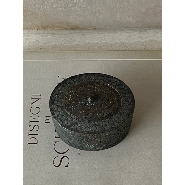 Late 19th Century Late 19th Century Antique Silver Plated Brass Box For Sale - Image 5 of 8