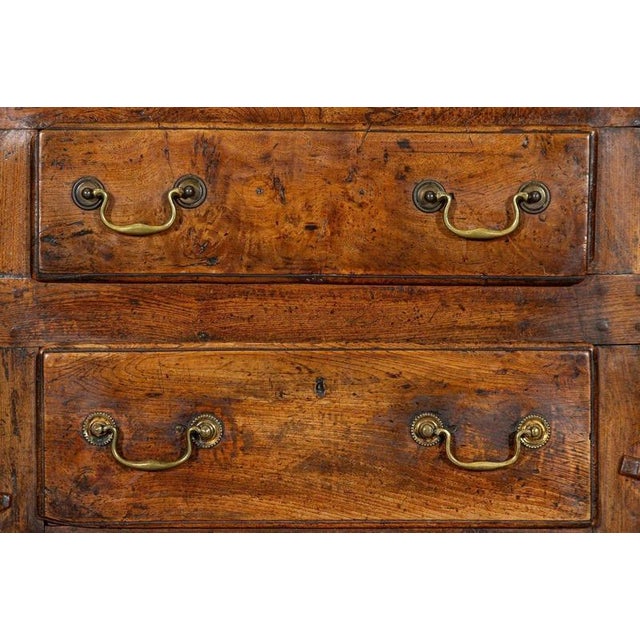 18thc English Vernacular Elm Dresser, 1760s For Sale - Image 12 of 18