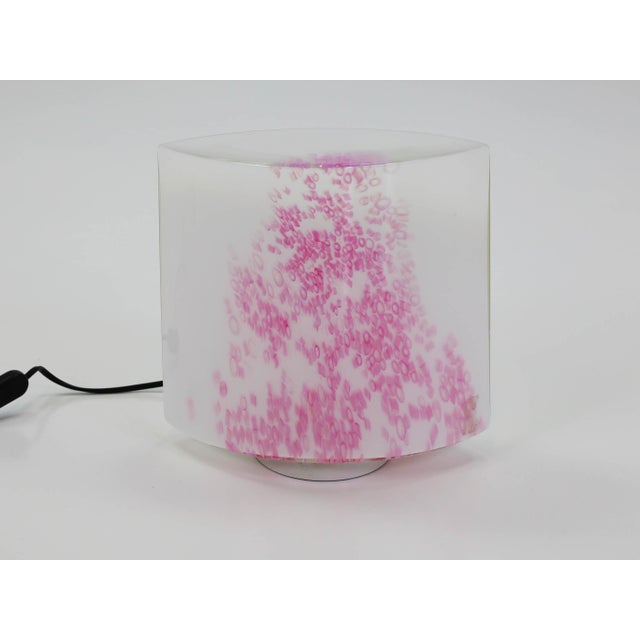 Italian Murano Colored Glass Table Lamp from Leucos, 1980s For Sale - Image 11 of 11