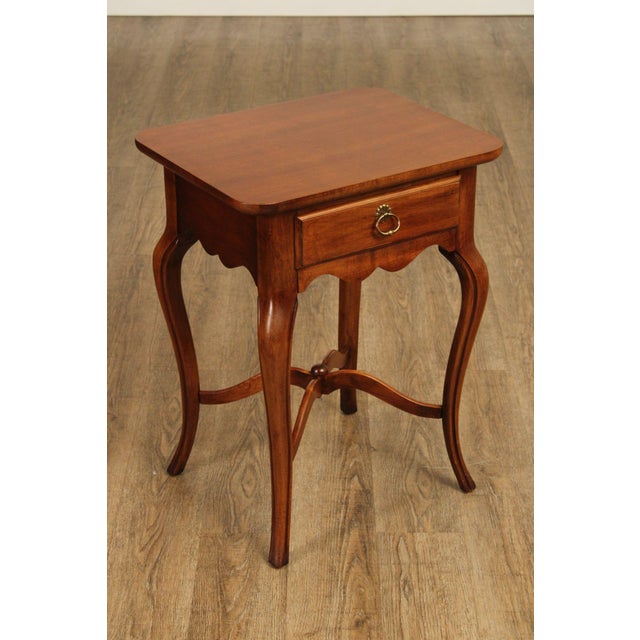 High Quality Vintage Cherry One-Drawer End Table