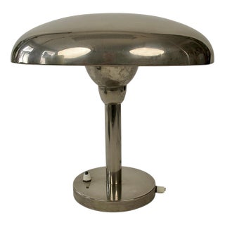 Bauhaus Desk Lamp in Chrome, Czechoslovakia, 1930s For Sale