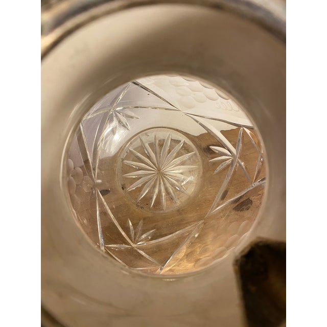 Early 20th Century Brass and Cut Glass Antique Pitcher For Sale In New York - Image 6 of 9