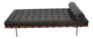 Barcelona Daybed in Brown Leather bu Ludwig Mies Van Der Rohe