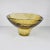 Amber Vintage Pebbled Glass Bowl Large Decorative Pedestal Bubble Recycled Amber For Sale - Image 8 of 11